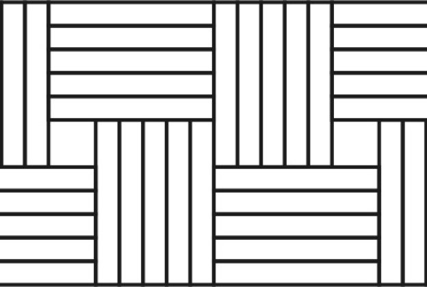 Mosaikkparkett Eik og valnøtt Toscana 4 Rustikk 8mm_2