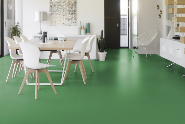 Linoleum  Gerflor DLW Colorette 0006 Vivid Green roheline_2