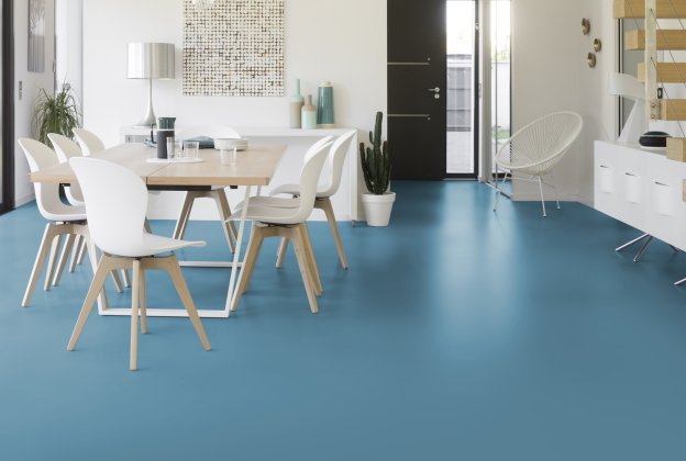 Linoleum Gerflor Acoustic Plus Uni Walton 0095 Spring Blue sinine_2