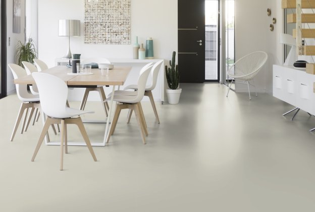 Linoleum Gerflor Uni Walton 0059 Frost Grey hall_2