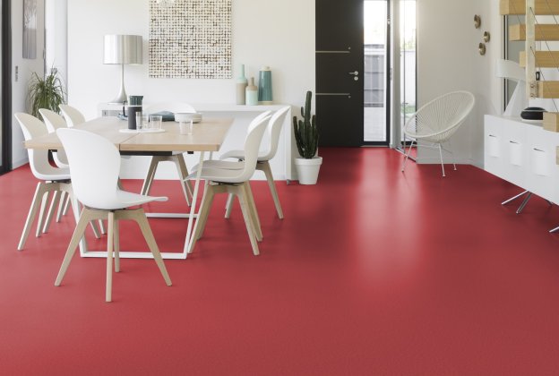 PVC äriruumi Gerflor Taralay Initial Compact 0956 Spider Grenat punane_2