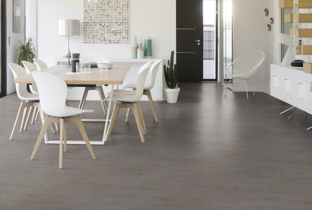 PVC äriruumi Gerflor Taralay Initial Compact 0977 Twist Grey pruun/hall_2