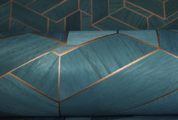 Käsitöötapeet Tiffany Designs, Etre, et309 hall spoon, kuldne triip   _3