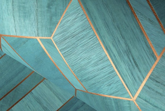 Käsitöötapeet Tiffany Designs, Etre, et305 roheline spoon, kuldne triip  _4