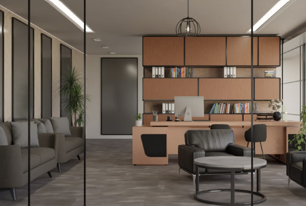 LVT Vinüülplaat Evolution Velox Tile Beton EV 5001 hall/pruun _3