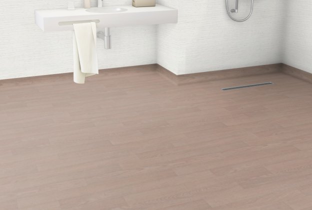 Niiske ruumi PVC Gerflor Shower System "Tarasafe Design"  6078 Esterel Clear pruun_2