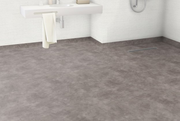 Niiske ruumi PVC Gerflor Shower System "Tarasafe Design" 6171 Lofter Dark Grey hall_2