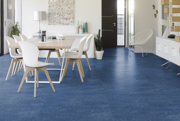 Linoleum 0024 Spräcklig Blå_2