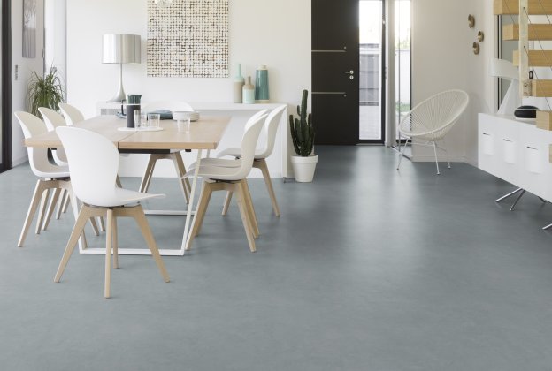 Akustiline PVC Gerflor Taralay Impression Hop Acoustic 1024 Cemento Napoli hall_2