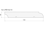 Põrandaliist nr 4 - 16 x 110 mm tamm, mänd, valge    _4