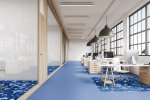 Akustiline PVC Gerflor Taralay Impression Acoustic 1102 Happy Number Blue muster_2