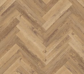 LVT Vinüülparkett Contours 2,5 mm Monarch – Herringbone GD5525HB94105 pruun, kalasaba