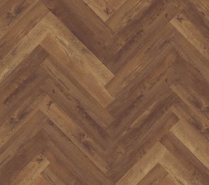 LVT Vinüülparkett Contours 2,5 mm Roseway – Herringbone GD5525HB94107 pruun, kalasaba