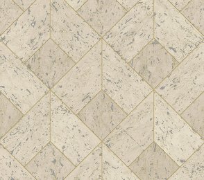 Käsitöötapeet Tiffany Designs, Reveries, rv403 beeź/hõbe, kuldne triip  