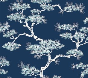 Käsitöötapeet Paper & Ink, Natural Silhouettes, ns50002 sinine/valge 