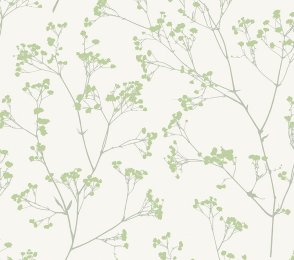Käsitöötapeet Paper & Ink, Natural Silhouettes, ns50304 valge/ hall/ roheline