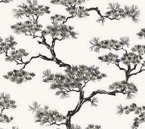 Käsitöötapeet Paper & Ink, Natural Silhouettes, ns50000 must/valge